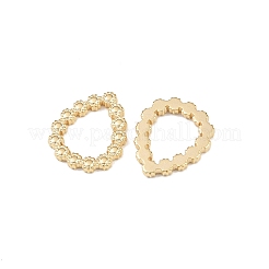 304ステンレススチールリンクリング  ティアドロップ  24KGP本金メッキ  14x12x1.7mm  内径：9x7mm&nbsp;STAS-A129-05G