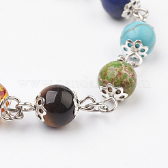 Gemstone Natural & Synthetic Mixed Stone Beads Jewelry Sets&nbsp;SJEW-JS00950