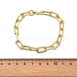 Brass Link Chain Bracelets for Women&nbsp;BJEW-H630-06G
