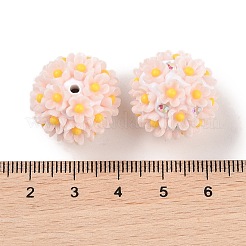 Handmade Luminous Polymer Clay Rhinestone Fancy Beads&nbsp;CLAY-H003-04B