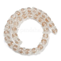 ゴールドサンドランプワークビーズ連売り  チューリップ  透明  12x10mm  穴：1.2mm  約33個/連  31~32cm&nbsp;LAMP-P069-02A-03
