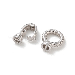 925 Sterling Silver Fold Over Clasps&nbsp;SE-CBAF1B0-05P