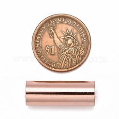 真鍮製チューブビーズ  ローズゴールド  30mm  穴：10mm&nbsp;KK-E774-81RG