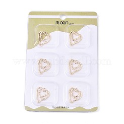 Brass Micro Pave Cubic Zirconia Pendants&nbsp;KK-T073-35G