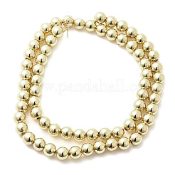 Electroplated Synthetic Magnetic Hematite Beads Strands&nbsp;G-L613-F01-01A