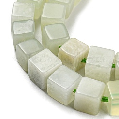 天然新しいヒスイの​​ビーズ連売り  キューブ  6~6.5x6~6.5x6~6.5mm  穴：1.2mm  約63~64個/連  15''~15.16''（38.1~38.5センチメートル）&nbsp;G-Q1008-B16
