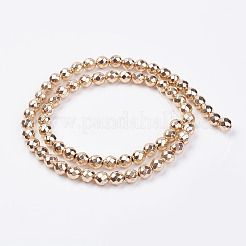 Non-magnetic Synthetic Hematite Bead Strands&nbsp;G-P262-26-10mm-KCG