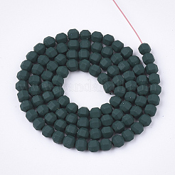 Spray Painted Non-magnetic Synthetic Hematite Beads Strands&nbsp;G-T116-11-14