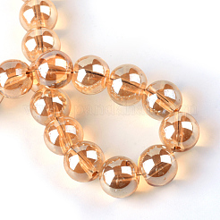 Electroplate Glass Beads Strands&nbsp;X-EGLA-Q062-6mm-A12
