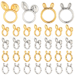 80Pcs 4 Styles Alloy Bead Frame&nbsp;FIND-SC0017-78