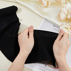 綿のリボン  洋服アクセサリー  ブラック  2-5/8~2-3/4インチ（68~70mm）  約95cm/pc&nbsp;OCOR-WH0078-189B-01