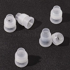 プラスチック製アイシング絞り袋ノズルコンバーター  ケーキデコレーションツール  ホワイトスモーク  32x24mm  12個/セット&nbsp;KY-SP0001-42A