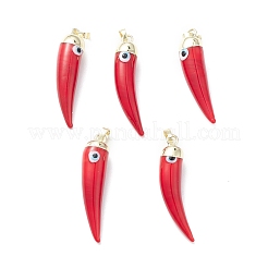 Handmade Evil Eye Lampwork Pendants&nbsp;LAMP-F031-01G