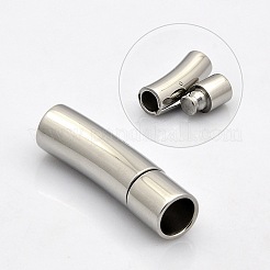 変色防止コラム304ステンレススチールバヨネット留め具  ステンレス鋼色  28~30x7mm  穴：5mm&nbsp;STAS-N014-31-5mm