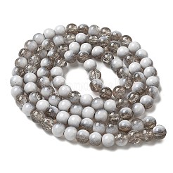 Crackle Glass Beads Strands&nbsp;GLAA-U001-8mm-06
