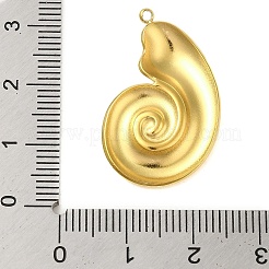 イオンプレーティング（IP）304ステンレスペンダント  スパイラルチャーム  18KGP本金メッキ  28.5x17.5x3.5mm  穴：1.4mm&nbsp;STAS-C104-34G