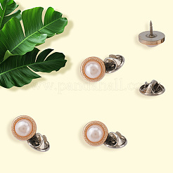 30Pcs Round Iron Lapel Pin Backs for Backpack Clothes&nbsp;JEWB-GF0011-52
