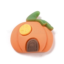Autumn Theme Pumpkin House Opaque Resin Cabochons&nbsp;X-RESI-F031-08