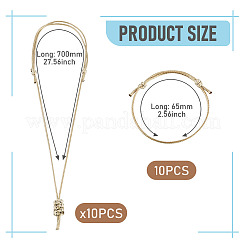 Adjustable Korean Waxed Polyester Cord Necklace & Bracelet Sets&nbsp;SJEW-TAC00008