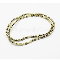 Round Non-magnetic Synthetic Hematite Beads Strands&nbsp;X-G-D617-4mm-27