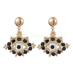 Glass Seed Beads Stud Earrings&nbsp;EJEW-MZ00270