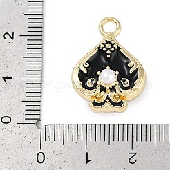 Rack Plating Alloy Enamel Pendants&nbsp;PALLOY-P309-06G-03