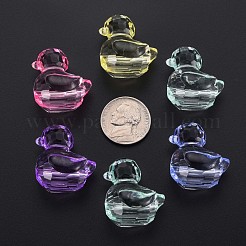 Transparent Acrylic European Beads&nbsp;MACR-S373-75-B