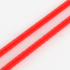 11.8インチパイプクリーナー  DIYシェニールステム見掛け倒しガーランドクラフトワイヤー  レッドオレンジ  300x5mm&nbsp;AJEW-S007-10