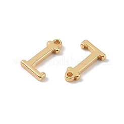 真鍮チャーム  18KGP本金メッキ  文字l  9.5x6x1.3mm  穴：0.8mm&nbsp;KK-R164-01L-G
