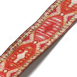Ethnic Style Polyester Ribbon&nbsp;OCOR-WH0077-37C