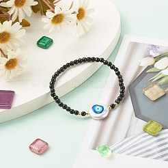 Evil Eye Stretch Bracelet for Girl Women&nbsp;BJEW-JB06959-01