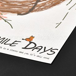 長方形の絵の紙のカード  DIYの絵画の執筆および装飾のため  花柄  17.5x12.5x0.02cm&nbsp;DIY-WH0196-24A-07