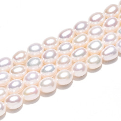 Natural Cultured Freshwater Pearl Beads Strands&nbsp;PEAR-N012-06-03A-01