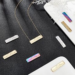 12Pcs 3 Colors 304 Stainless Steel Pendants&nbsp;STAS-UN0045-47