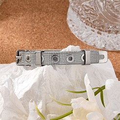 Tarnish Resistant Fashionable Unisex 304 Stainless Steel Watch Band Wristband Bracelets&nbsp;BJEW-F065B-01