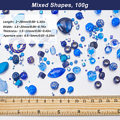 100G 5 Styles Acrylic Beads&nbsp;OACR-SC0001-72C