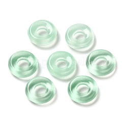 透明ガラス欧州ビーズ  大きな穴  フラットラウンド  ミックスカラー  12x4mm  穴：5mm&nbsp;X-GLAA-A012-03