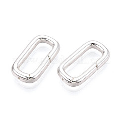 Brass Spring Gate Rings&nbsp;KK-WH20009-01S-A