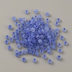 100G Luminous Frosted Glass Beads&nbsp;FGLA-WH0003-01P