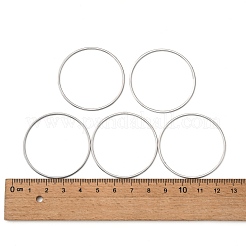 変色しにくい304ステンレススチール製リンクリング  ステンレス鋼色  40x1mm  内径：37.5mm&nbsp;STAS-T047-15C