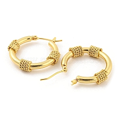 Rack Plating Brass Hoop Earrings&nbsp;EJEW-K263-17G