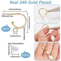 24Pc 304 Stainless Steel Stud Earring Findings&nbsp;STAS-SC0009-56