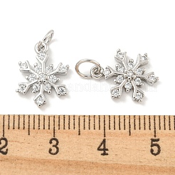 Rack Plating Brass Micro Pave Clear Cubic Zirconia Pendants&nbsp;X-KK-B093-04A-P