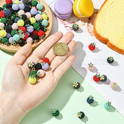100Pcs Rubberized Style ABS Plastic Pendants&nbsp;KY-CJ0002-14