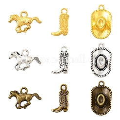45Pcs 9 Style Tibetan Style Alloy Pendants&nbsp;FIND-FS0003-56