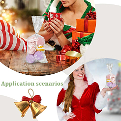100Pcs Christmas Snowflake Printed OPP Cellophane Candy Packaging Bags&nbsp;ABAG-GF0001-41A
