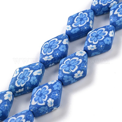手作り樹脂粘土ビーズ連売り  ミックスカラー  14~34x11~26x8~16mm  穴：1.5~2.5mm  14.96''~16.14''（38~41センチメートル）  11~38のPCについて&nbsp;CLAY-G107-01-1