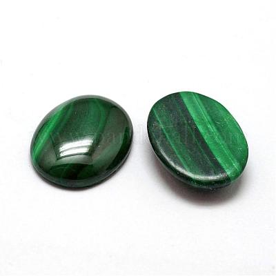 楕円形の天然マラカイトカボション  20x15x4~4.5mm&nbsp;G-O147-03H-1