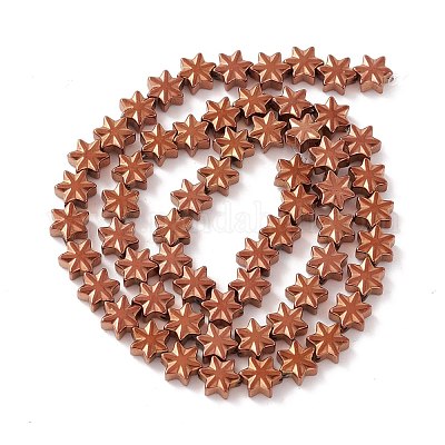 Electroplate Synthetic Non-magnetic Hematite Beads&nbsp;G-I317-03G-1