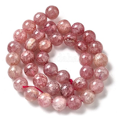 Natural Strawberry Quartz Beads Strands&nbsp;G-L595-C03-03-1